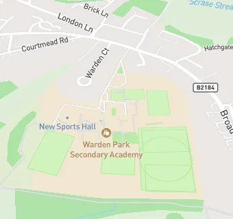 map for Warden Park Secondary Academy