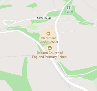 map for Bodiam Church of England Primary School