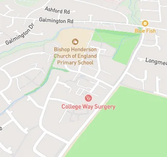 map for College Way Surgery