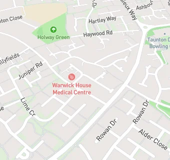 map for Warwick House Medical Practice