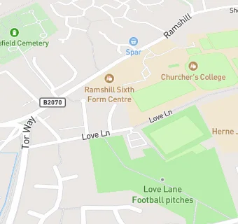 map for Age Concern Luncheon Club at Petersfield Community Centre