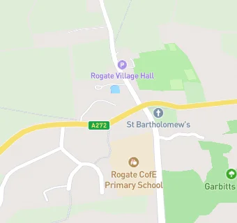 map for Rogate Village Lunch Club