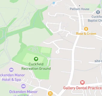 map for Cuckfield Tennis Club