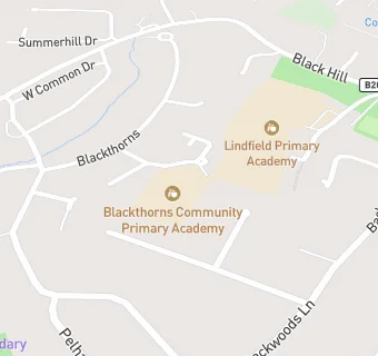 map for Chartwells At Blackthorns Community Primary Academy