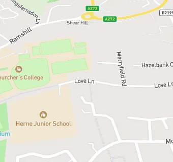 map for Herne Junior School