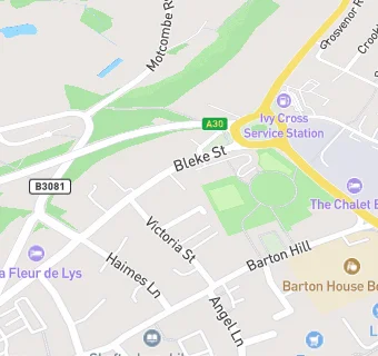 map for Shaftesbury Bowling Club