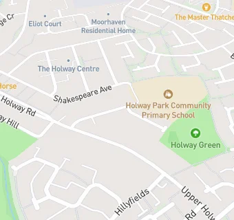 map for Holway Community Junior School