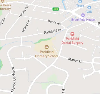 map for Parkfield Primary School