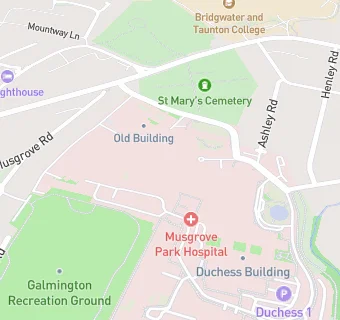 map for Hospital Friends (Taunton) Ltd