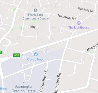 map for Wellington Road Service Station