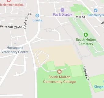 map for South Molton Community College