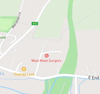 map for West Meon Surgery