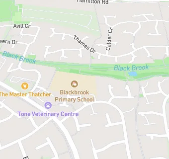 map for Blackbrook Primary School