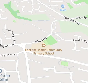 map for East-the-Water Community Primary School