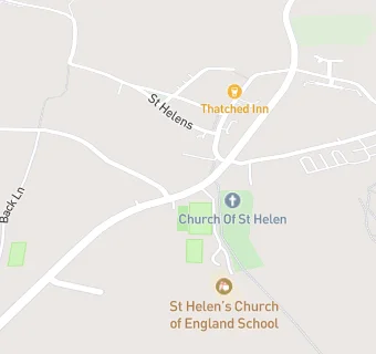 map for St Helen's C Of E School