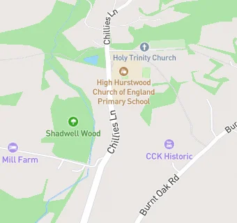 map for High Hurstwood Church of England Primary School