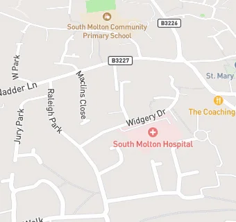 map for South Molton Community Hospital