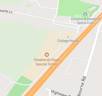 map for Shepherds Down Special School