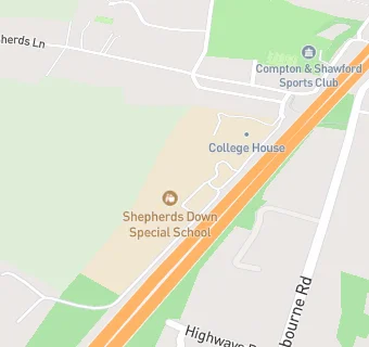 map for Shepherds Down School