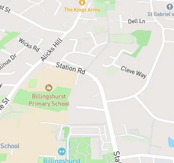 map for Billingshurst Primary School