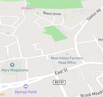 map for South Molton Methodist Church