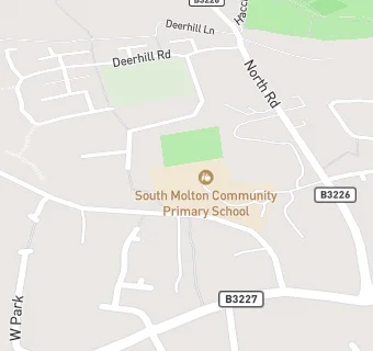 map for South Molton Community Primary School