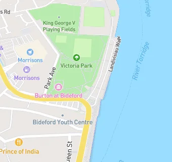 map for Bideford Bay Childrens Centre