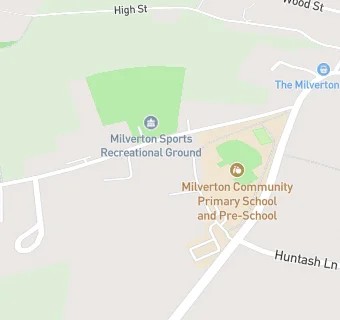 map for Milverton Community Primary and Pre-School