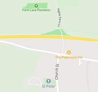 map for Podimore Greggs