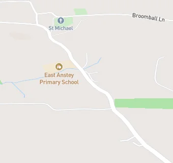 map for East Anstey Primary School