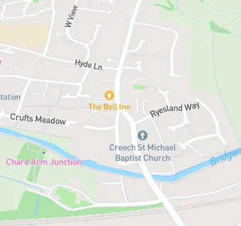 map for Creech St Michael Village Hall