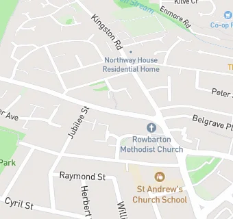 map for Rowbarton Methodist Church