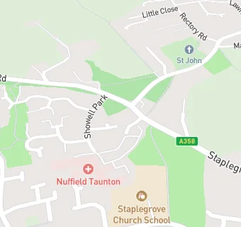 map for Nuffield Hospital