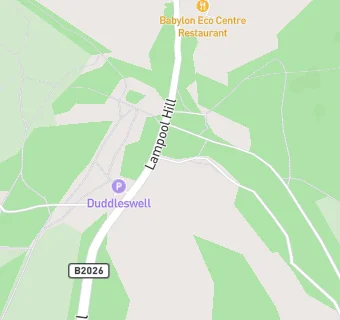 map for Duddleswell Tea Room