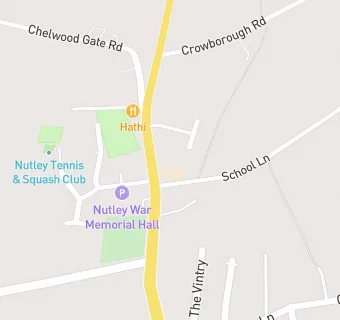 map for Nutley Church of England Primary School