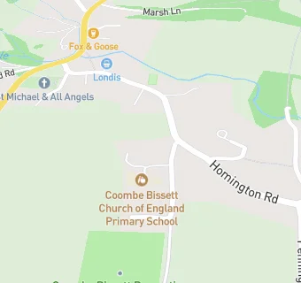 map for HC3S at Coombe Bissett Primary