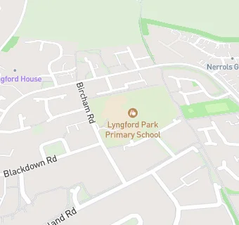 map for Lyngford Park Primary School