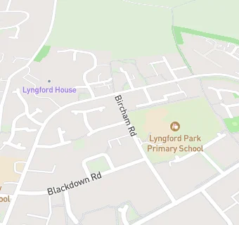 map for Lyngford Park Primary School