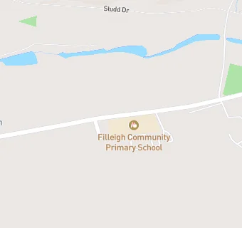 map for Filleigh Community Primary School