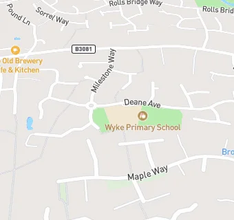 map for Wyke Primary School