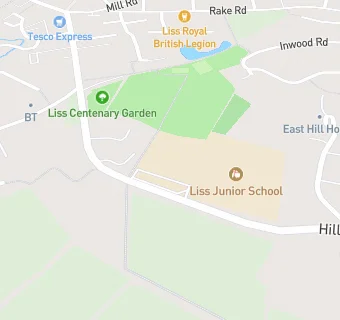 map for Liss Junior School