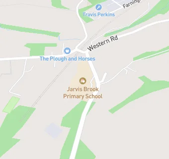 map for Jarvis Brook Primary School