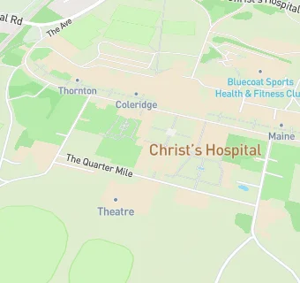 map for Christ's Hospital