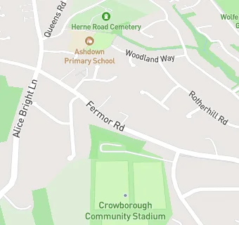 map for Crowborough Tutorial Centre