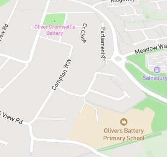 map for Olivers Battery County Primary School