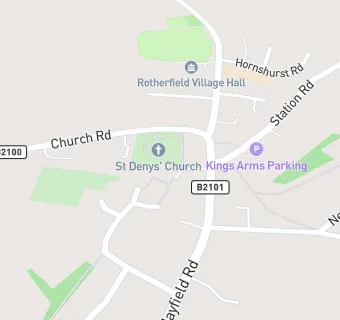 map for Rotherfield Surgery