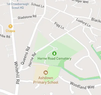 map for Ashdown Primary Breakfast Club