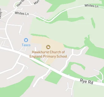 map for Hawkhurst Church of England Primary School