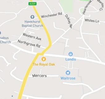 map for Hawkhurst Community Fridge