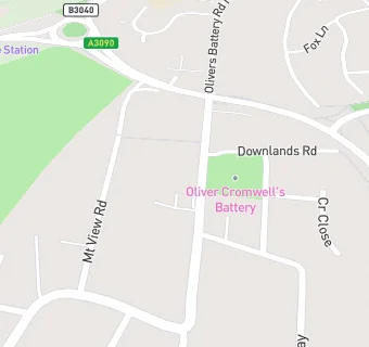 map for Olivers Battery Post Office And Stores